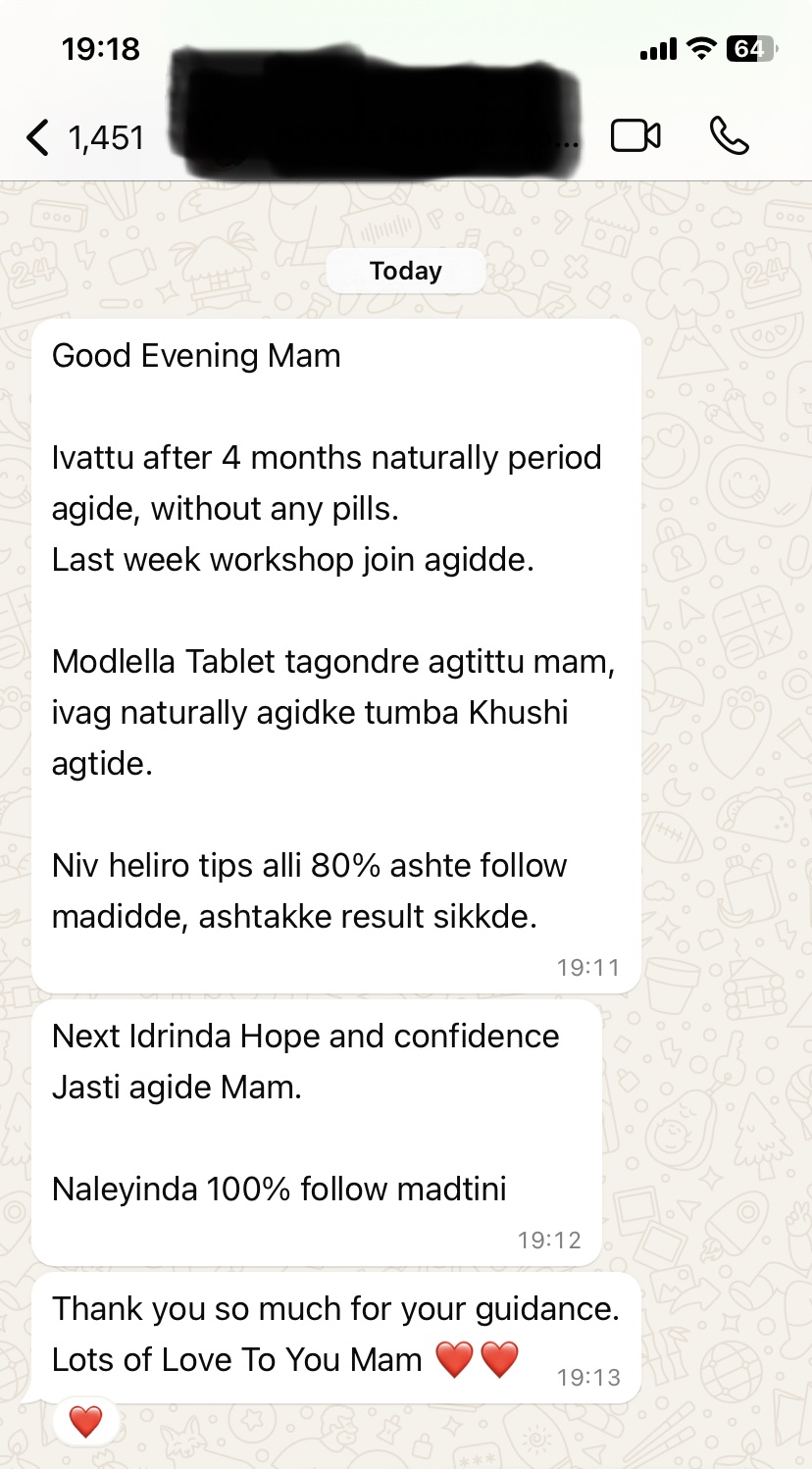 Testimonial from PCOS Warrior