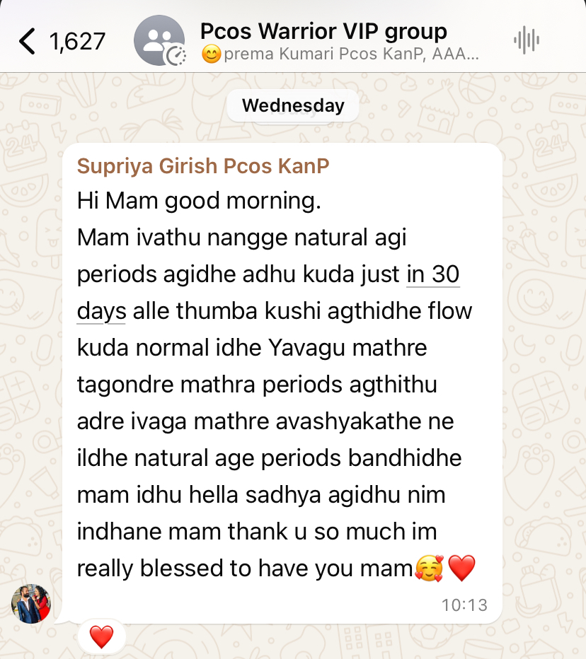 Testimonial from Supriya Girish